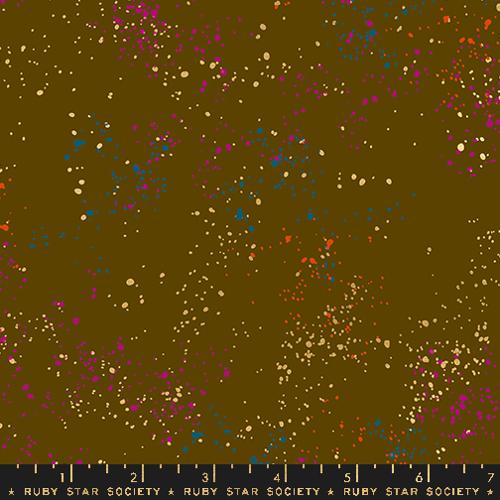 Speckled Metallic Cocoa Yardage by Rashida Coleman Hale for Ruby Star Society