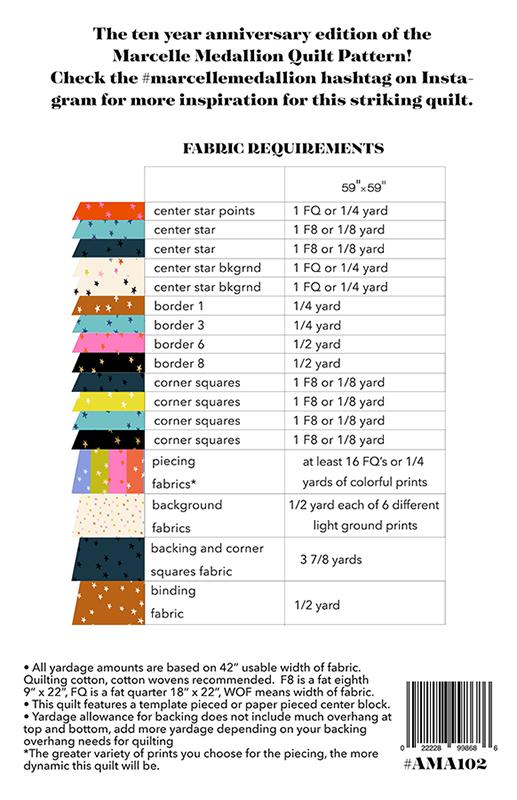 Marcelle Medallion Quilt Pattern by Alexia Marcelle Abegg