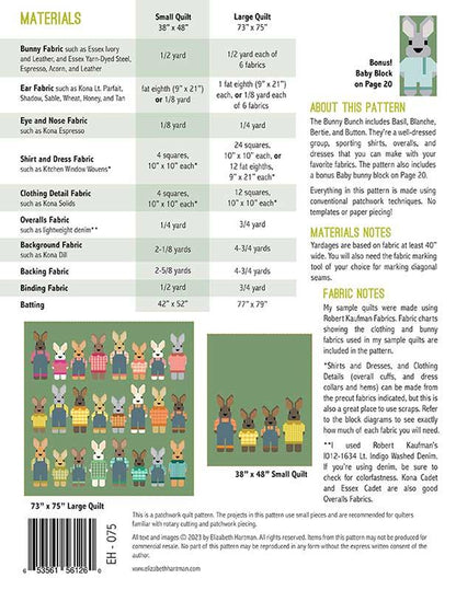 The Bunny Bunch Quilt Pattern by Elizabeth Hartman
