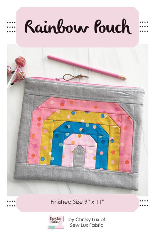 Rainbow Pouch Pattern by Chrissy Lux