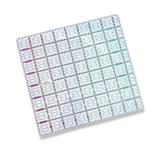 Pink to Teal Gradient | Glitter - 8.5” x 8” Ruler
