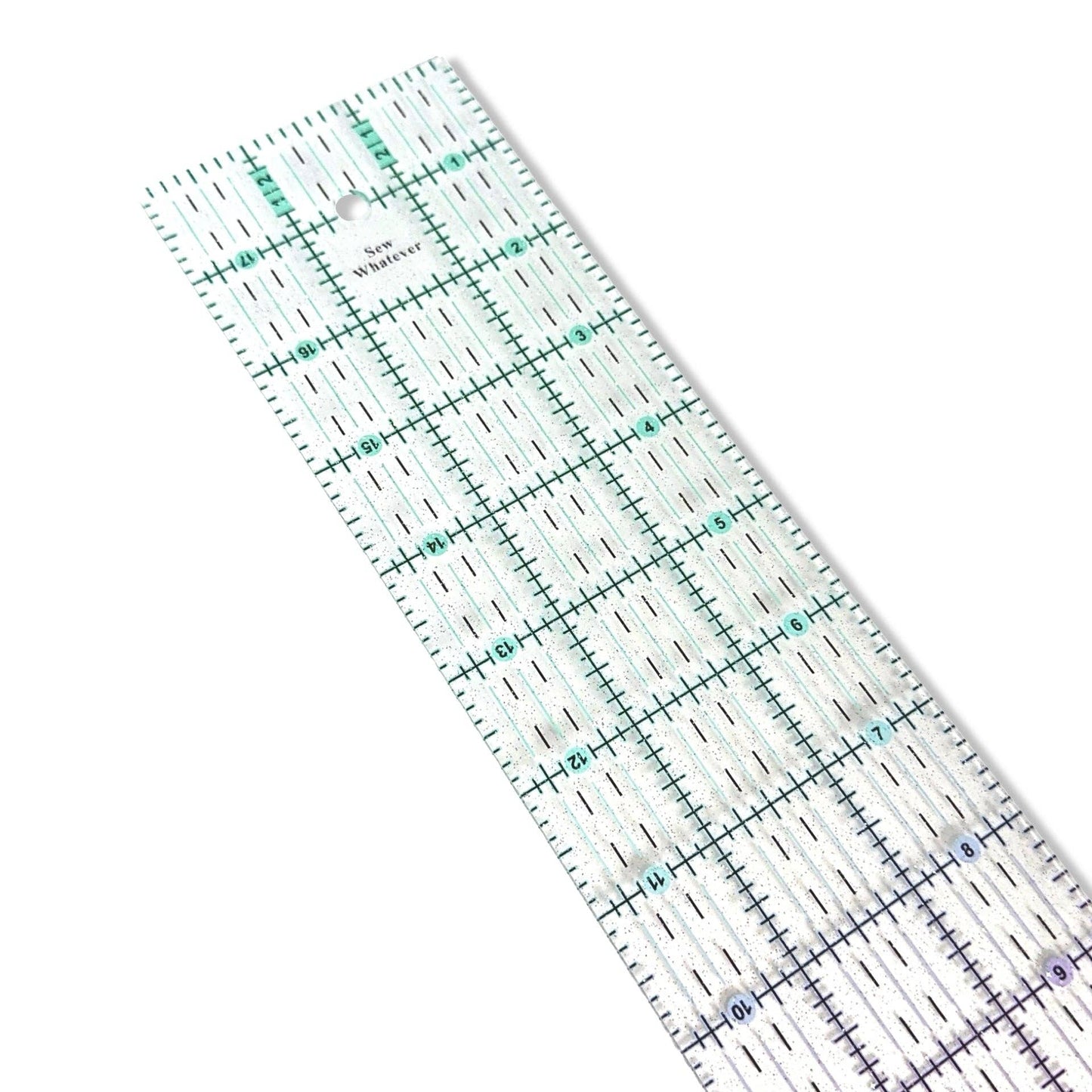 18” x 3” Ruler - Pink to Teal Gradient | Glitter