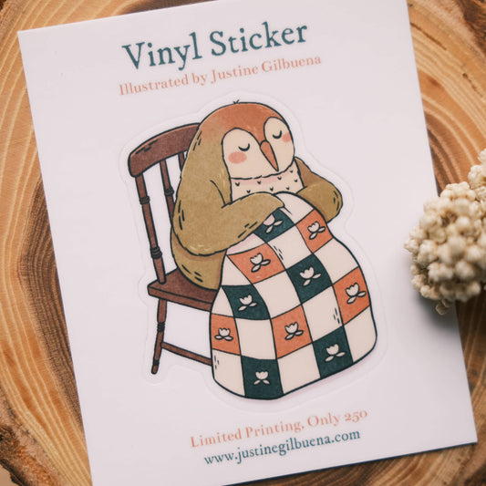 Matte Vinyl Sticker: Tailorbird Quilting