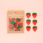 Large Strawberry Buttons – Pack of 6