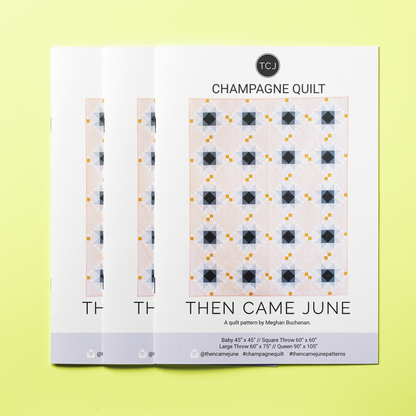 Champagne Quilt Pattern - Printed