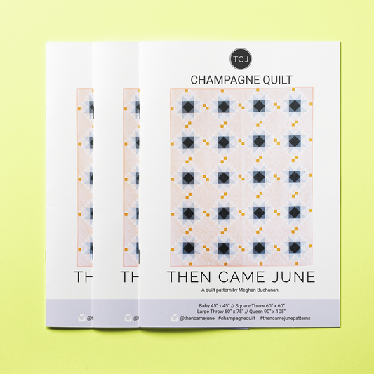 Champagne Quilt Pattern - Printed