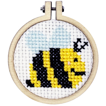 Mini Matchbox Cross Stitch Kit: Bee Happy!