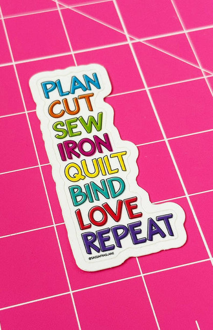 Plan, Cut, Sew Sticker