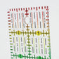 4" x 2" Ruler - Rainbow Gradient | Glitter