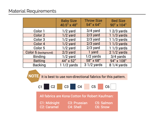 Sidewalk Chalk Quilt Pattern - Printed