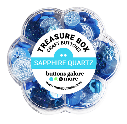 Sapphire Quartz Treasure Box – Designer Buttons by Buttons Galore & More 💎✨