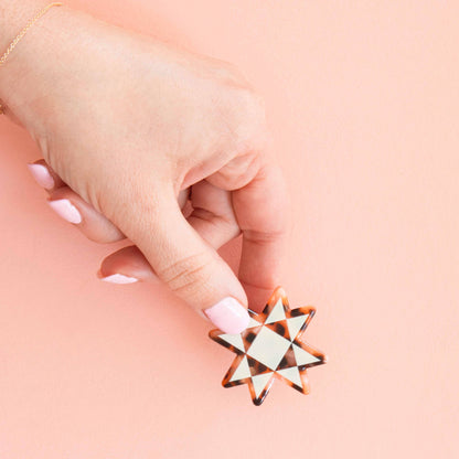 Quilt Star Hair Clip