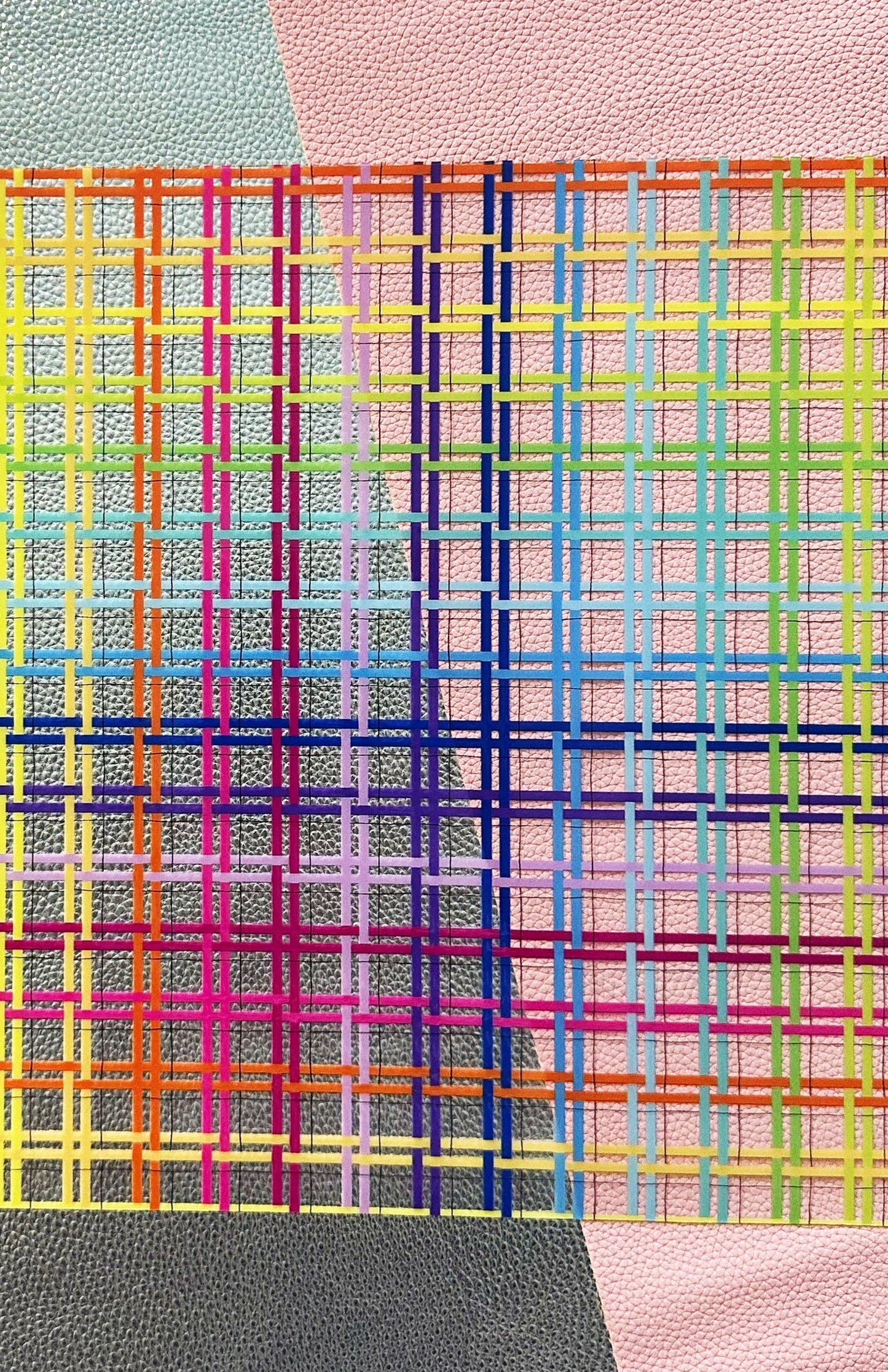 Clear TPU Vinyl: Rainbow Plaid