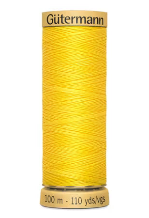 Gütermann Cotton 50 Thread – Solid Canary Yellow | 100m