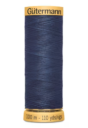 Gütermann Cotton 50 Thread – Solid English Navy | 100m