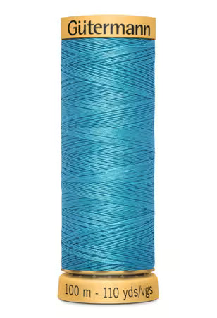 Gütermann Cotton 50 Thread – Solid Blue Bead | 100m