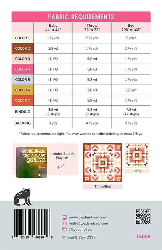 Joplin Quilt Pattern by Toad and Sew