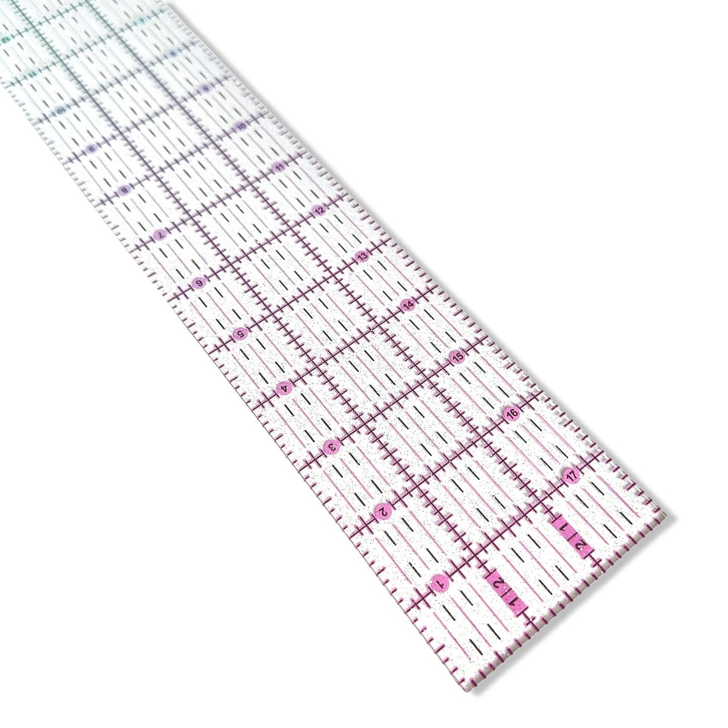 18” x 3” Ruler - Pink to Teal Gradient | Glitter