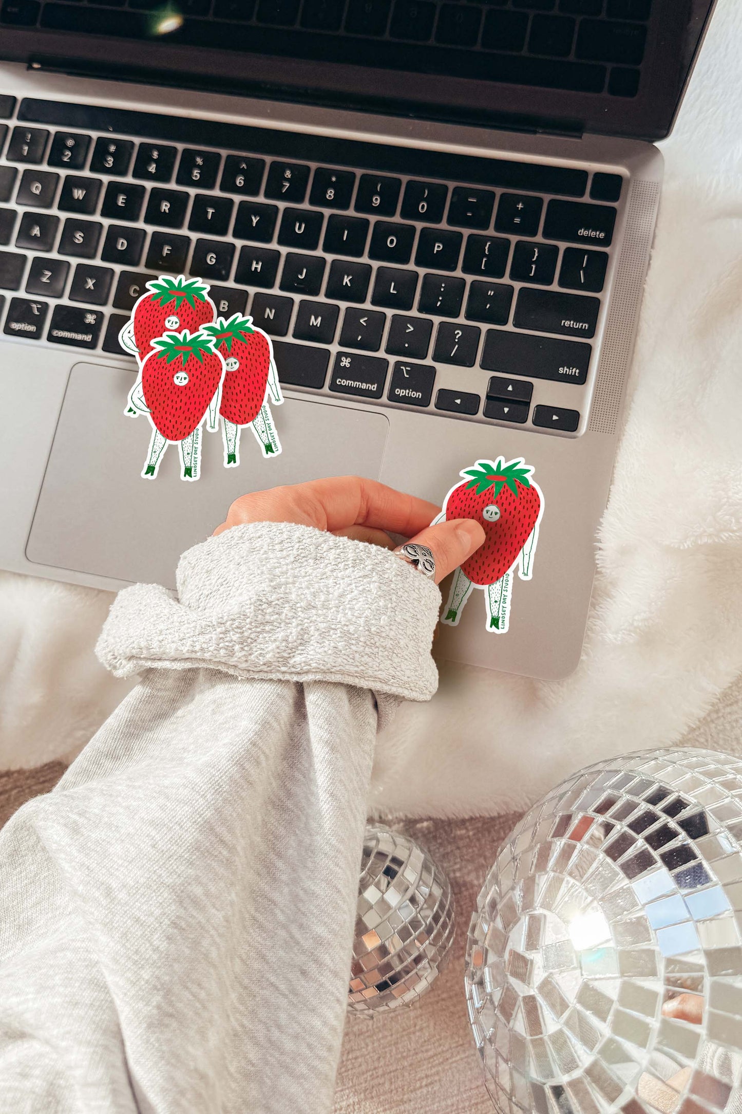 Mr. Strawberry Sticker Vinyl Sticker