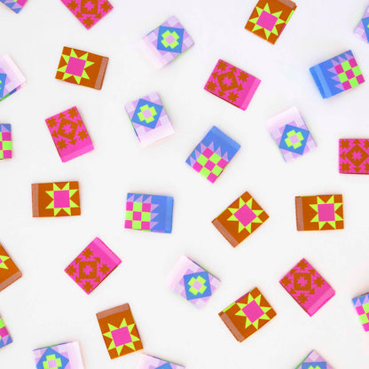 Woven Sewing Labels: Then Came June Quilt Blocks