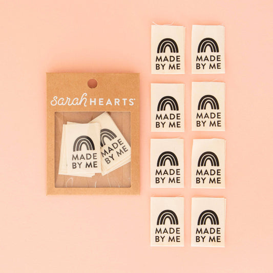 Organic Cotton Sewing Woven Clothing Label Tags: Made by Me