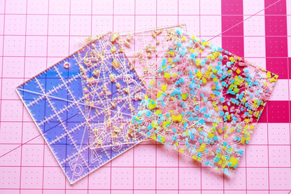 Charm square ruler: Iridescent