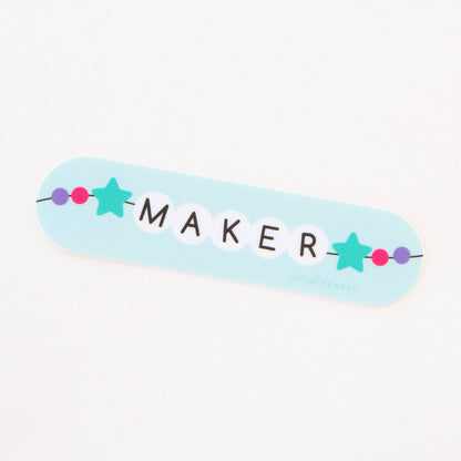 Maker Friendship Bracelet Sticker