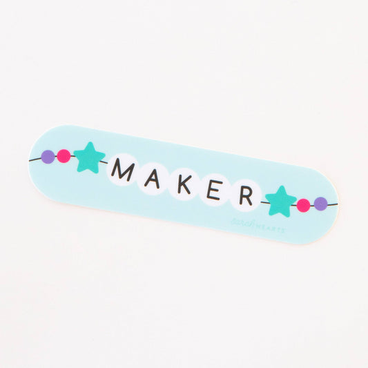 Maker Friendship Bracelet Sticker