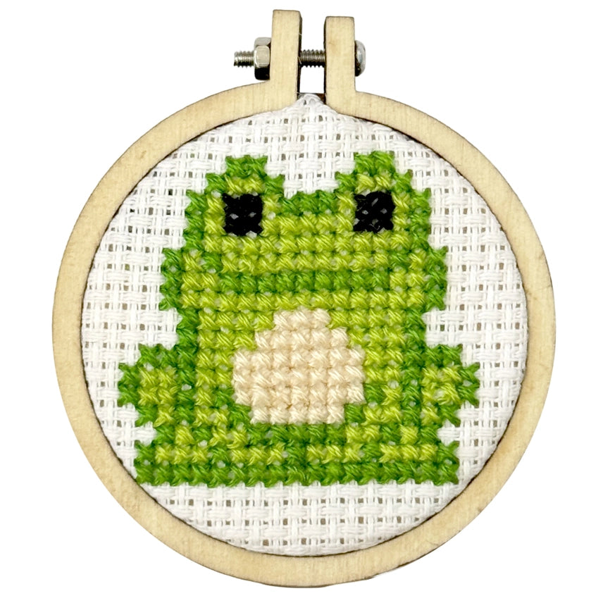 Don't You...Frog-Et About Me! Mini Matchbox Cross Stitch Kit