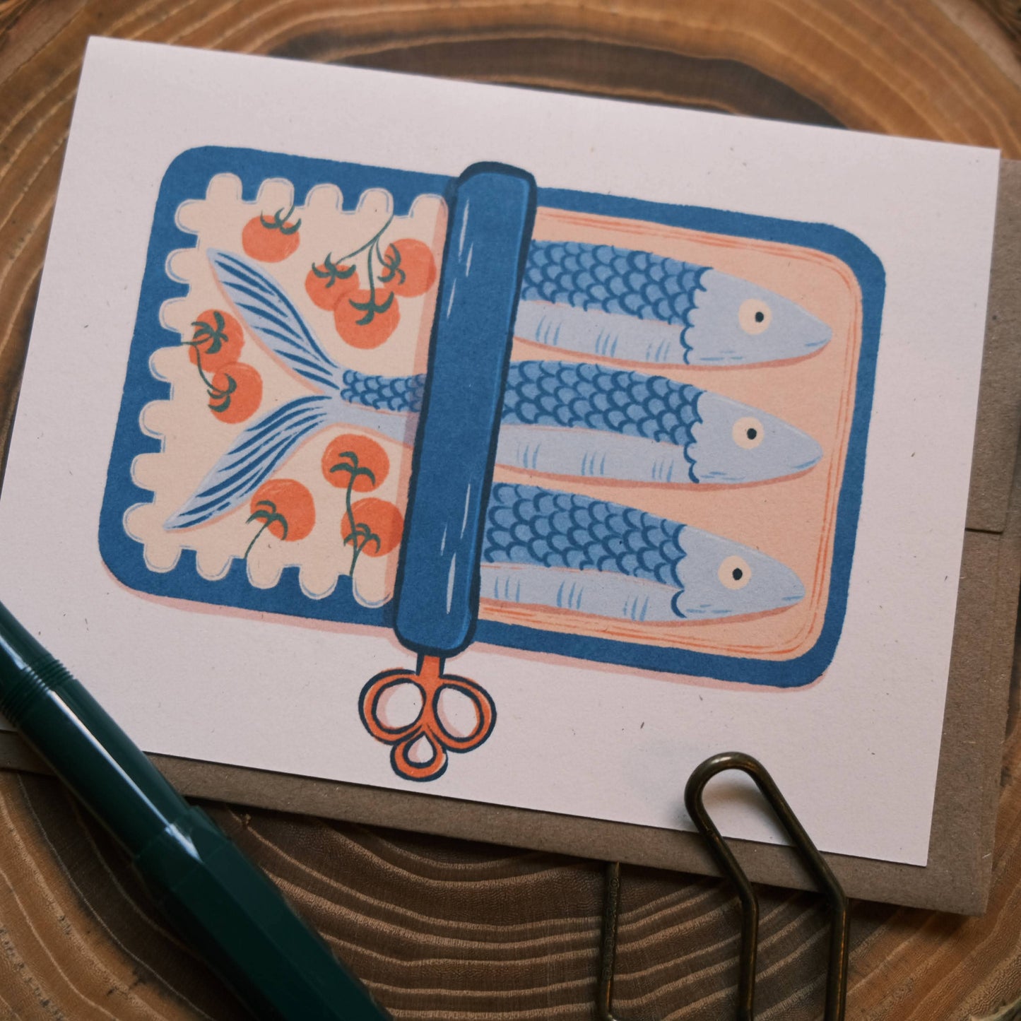 Greeting Card: Sardines with Tomato