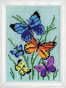 Butterflies Needlepoint Kit by Design Works Crafts