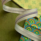 Lime Stripe Zipper Tape with Nickel Teeth