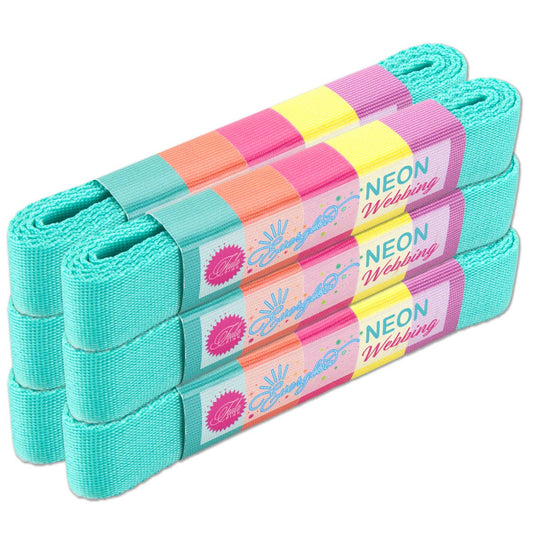 Tula Pink - Solid Spirit/Teal Nylon Webbing – 1" Wide / 2 Yards