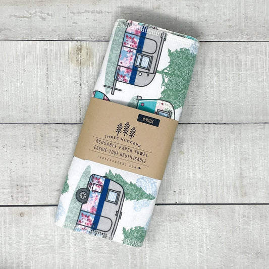 Organic Reusable Paper Towels - Camping Life