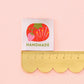 Handmade Large Sewing Labels: Tomato Pin Cushion