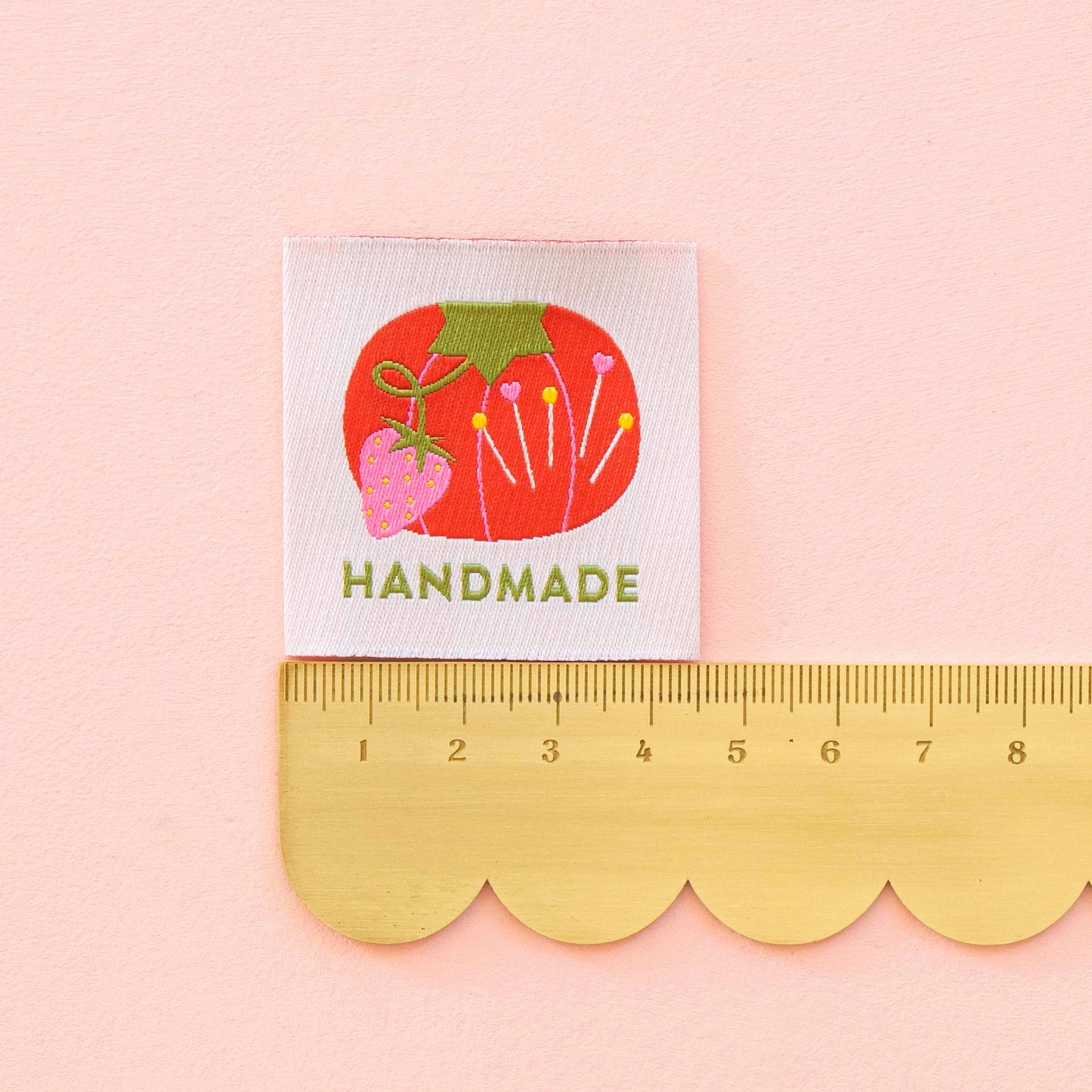 Handmade Large Sewing Labels: Tomato Pin Cushion