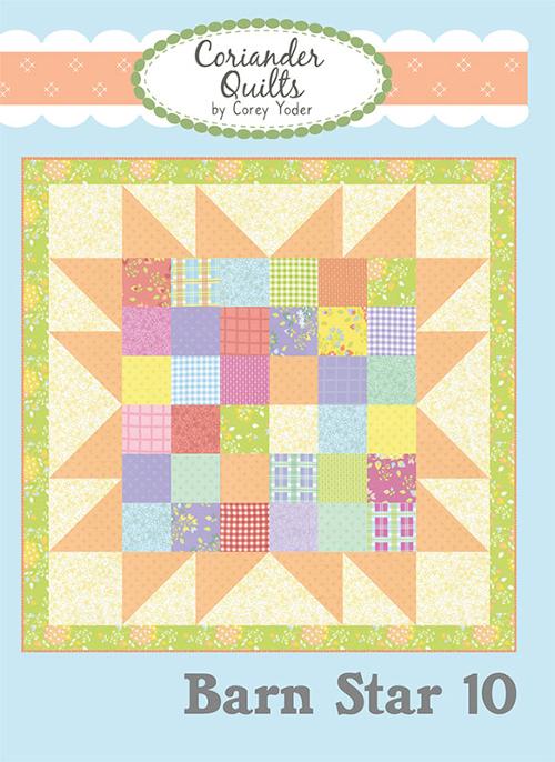 Barn Star 10 Quilt Pattern by Coriander Quilts