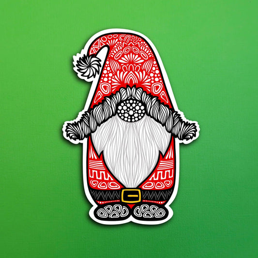 Santa Gnome Sticker