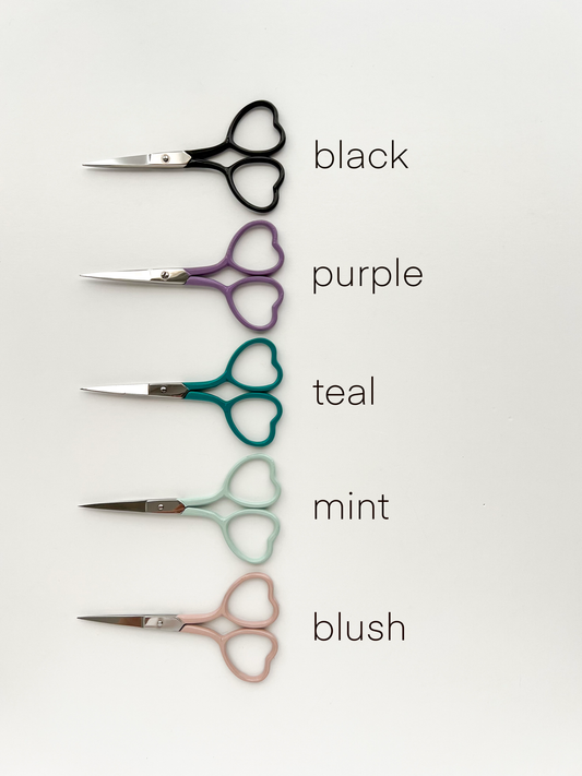 Heart Handle Scissors – Black