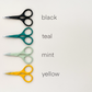 Small needlecraft scissors, tiny embroidery scissors: Black