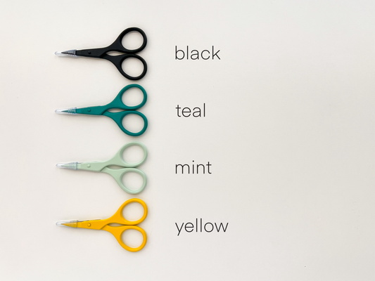 Small needlecraft scissors, tiny embroidery scissors: Teal