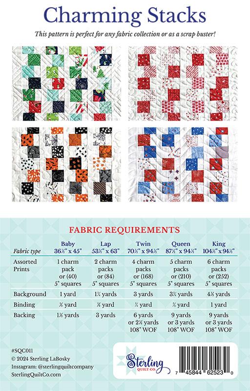 Charming Stacks Quilt Pattern – SQC 011 | Sterling Quilt Co.