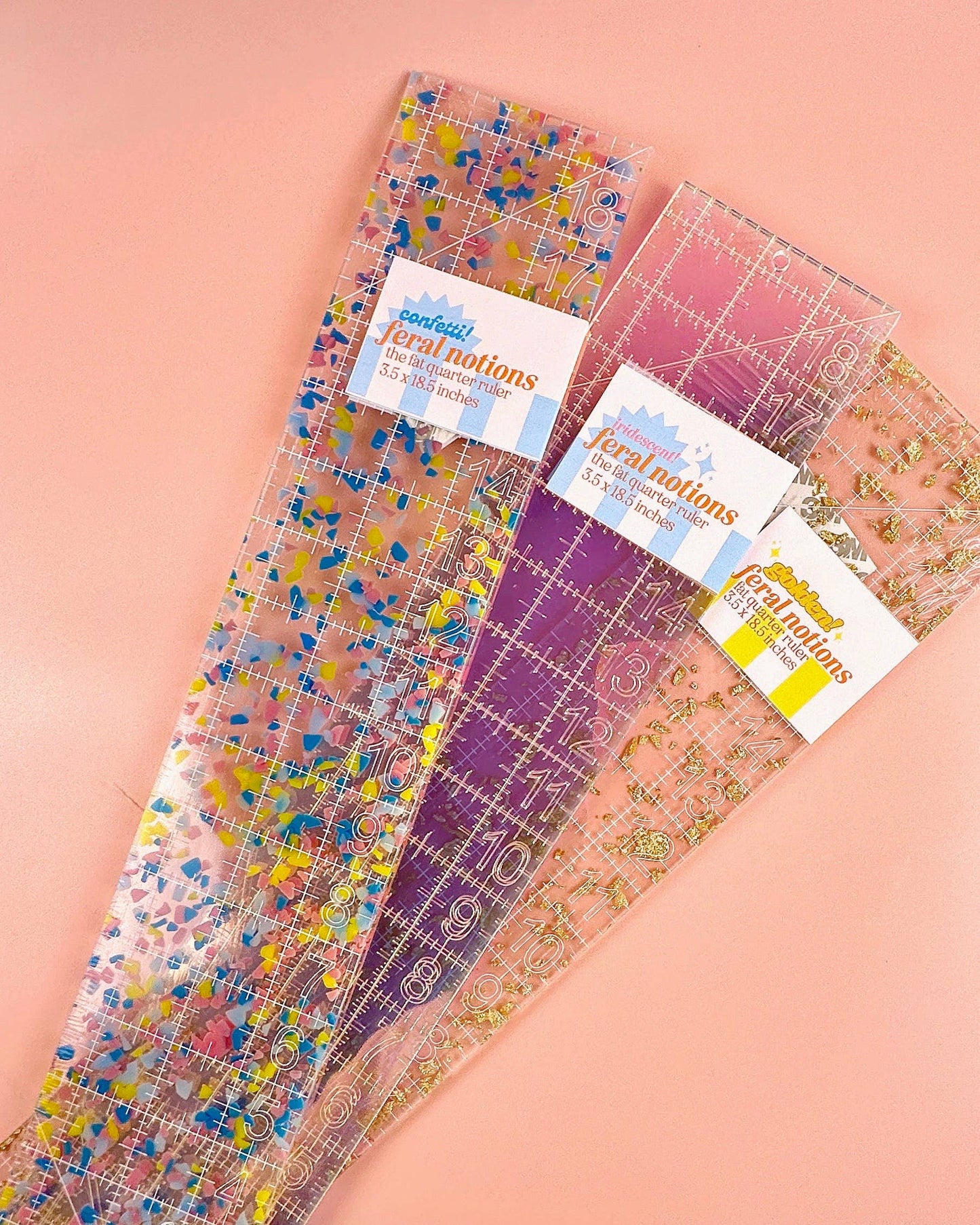Fat Quarter Quilting Ruler : Iridescent