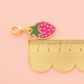 Sewing Machine Removable Zipper Charm: Strawberry