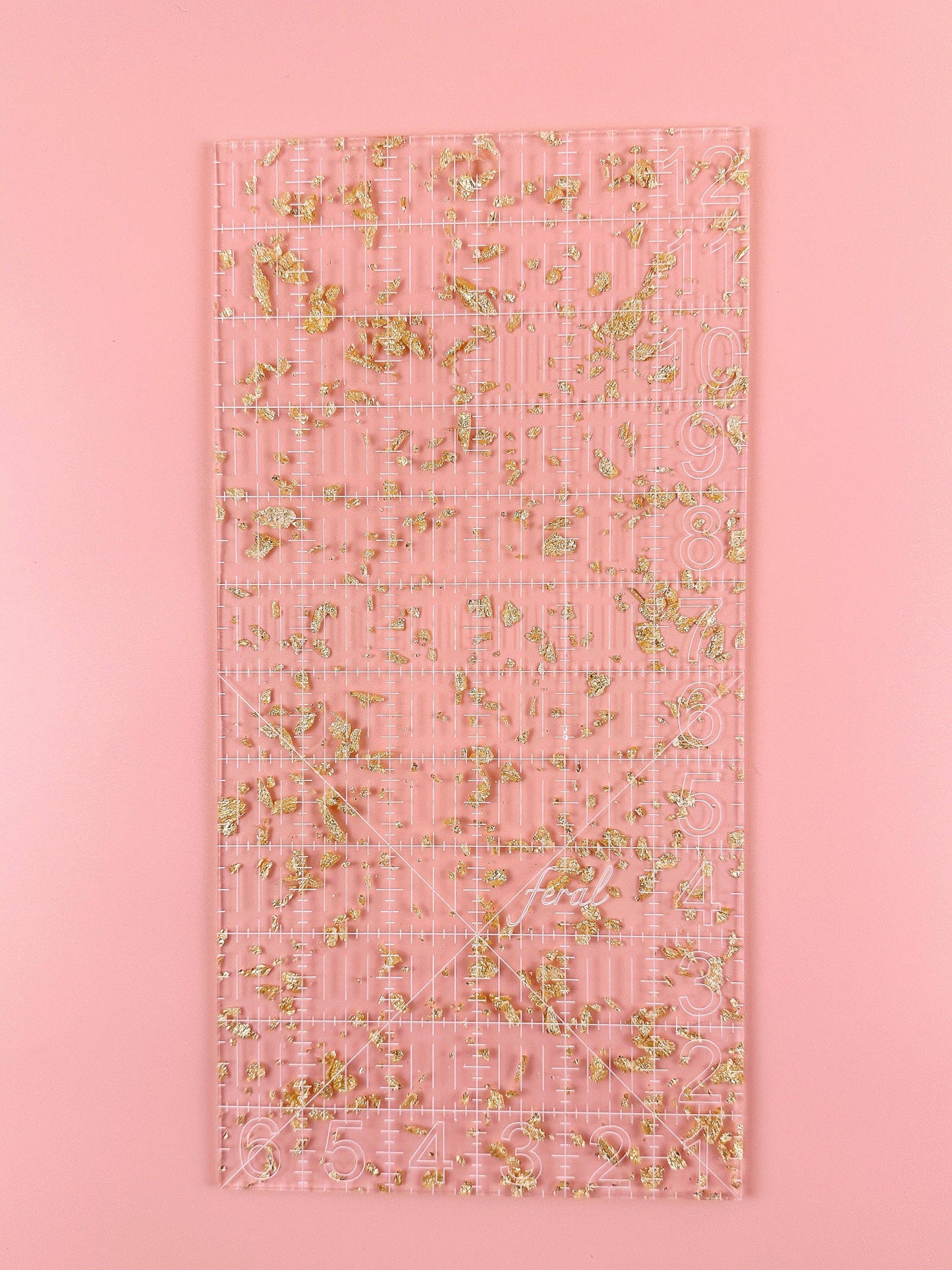 6 x 12 Quilting Ruler: Golden