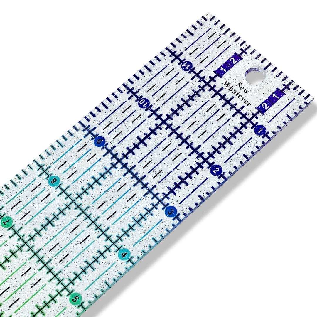 Rainbow Gradient | Glitter - 12" x 2.5” Ruler