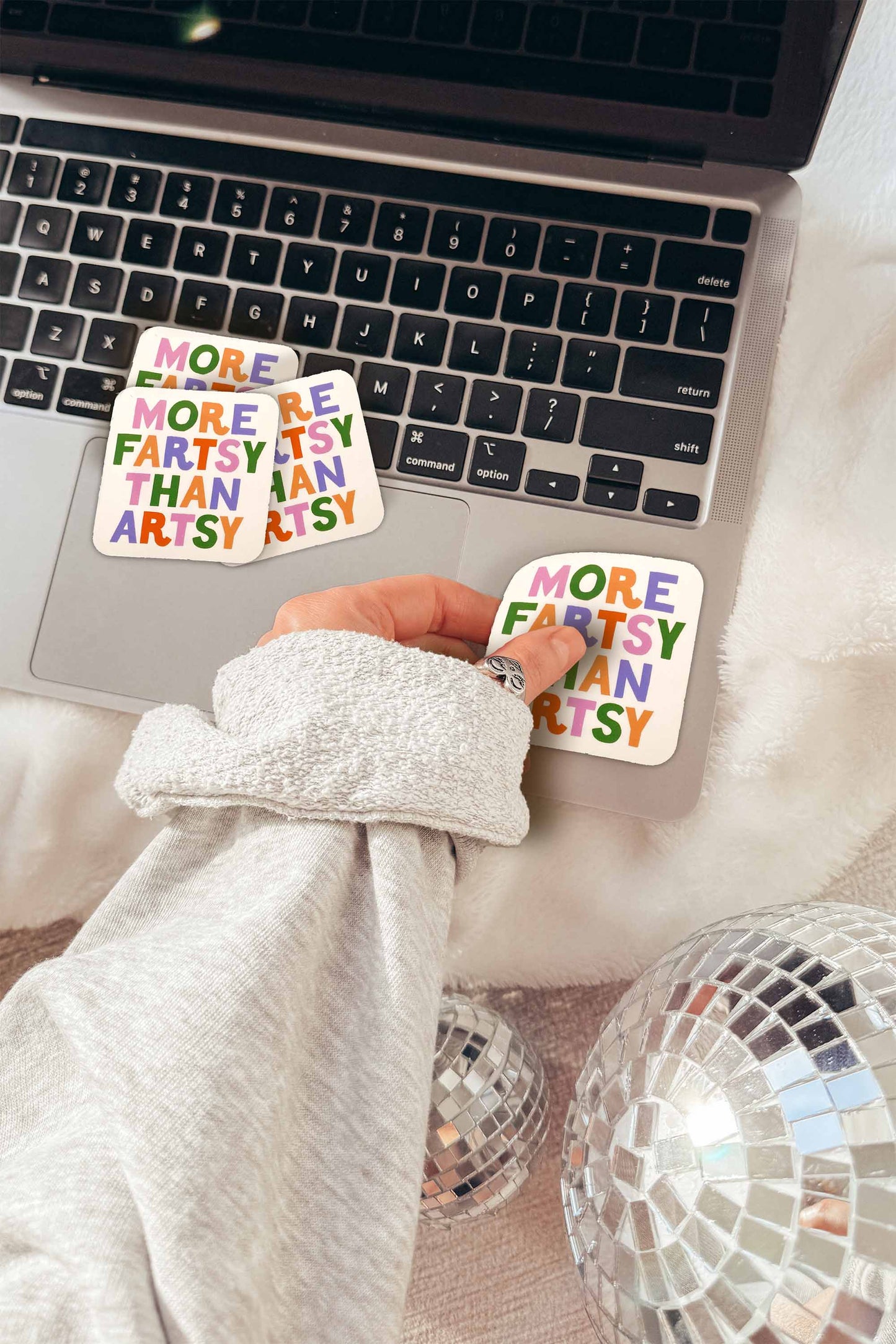 More Fartsy than Artsy Sticker Vinyl Sticker
