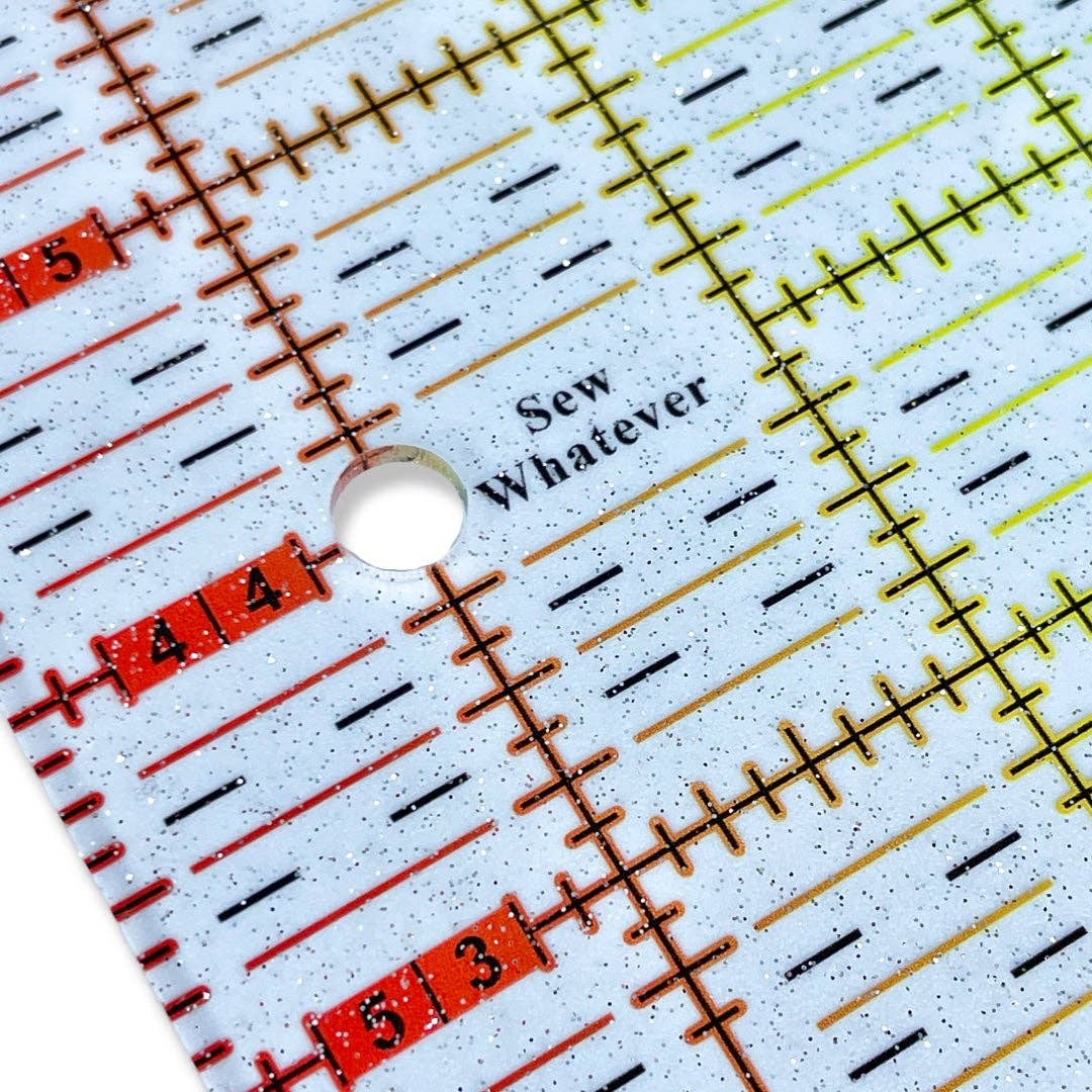 Rainbow Gradient | Glitter  - 8.5” x 8” Ruler