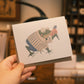 Greeting Card: Flower Bouquet Frog