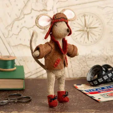 Corinne Lapierre Wool Felt Kit - Little Mouse, Aviator